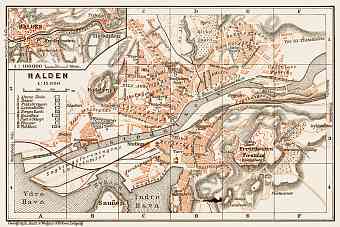 Halden town plan, 1931