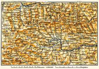 Low Tauern (Niedere Tauern) map, 1906