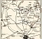 Milan (Milano) environs interurban tramway and railway network map, 1908