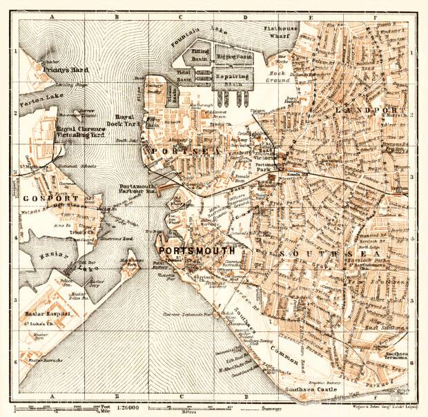 Portsmouth city map, 1906. Use the zooming tool to explore in higher level of detail. Obtain as a quality print or high resolution image