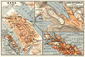 Maly Lošinj and environs. Zadar (Zara) and Environs, 1911