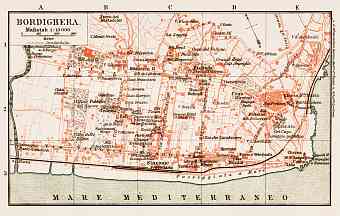 Bordighera town plan, 1913