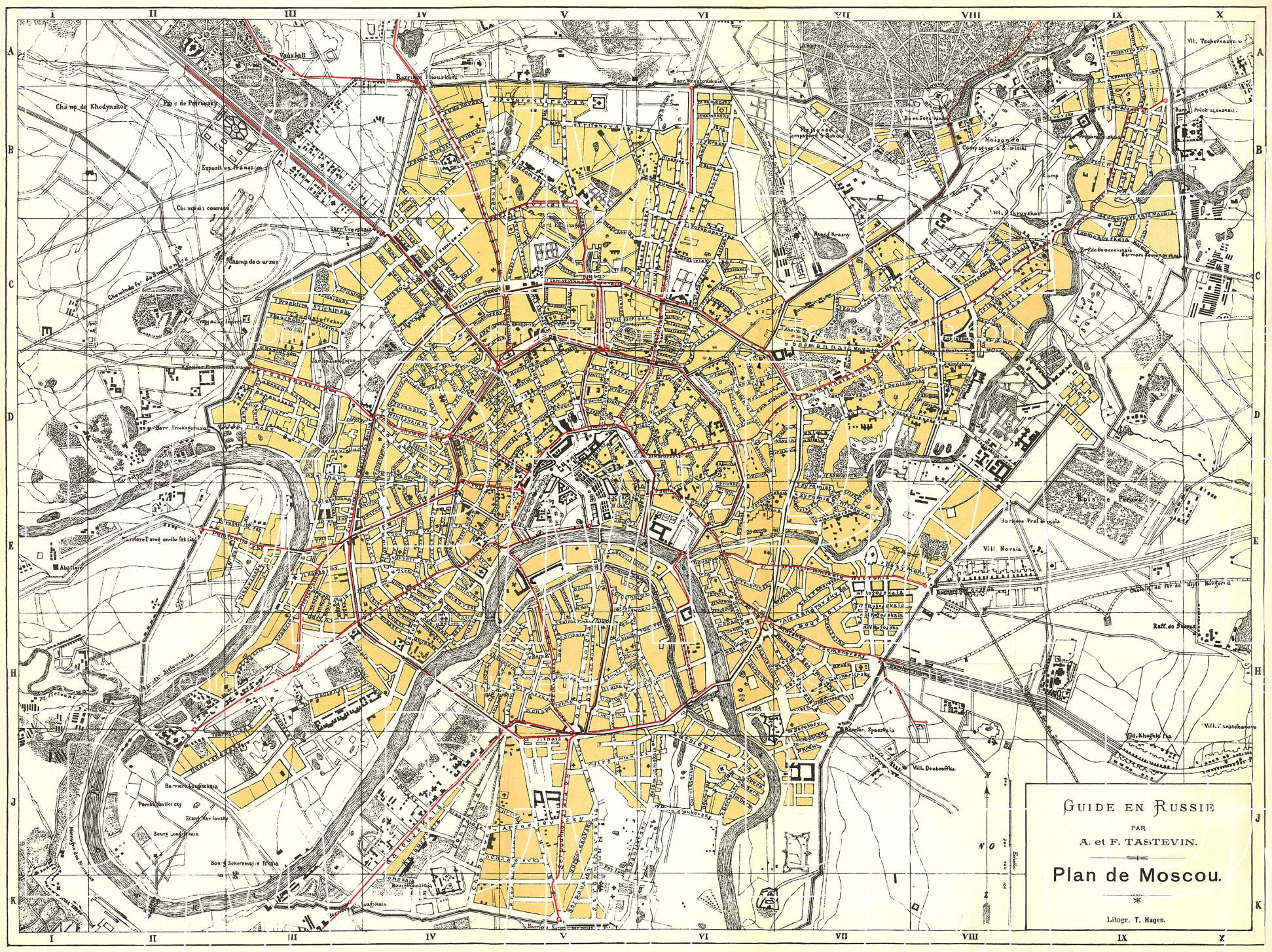 Карта москвы в историческими