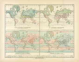 World Climate Map, 1905 World Climate Map, 1905