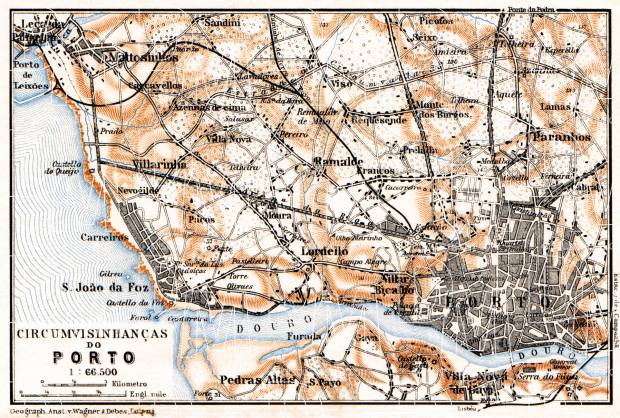 Porto and environs map, 1929. Use the zooming tool to explore in higher level of detail. Obtain as a quality print or high resolution image