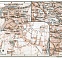 Eger (Cheb), city map. Eger and Franzensbad (Františkovy Lázně) environs, 1910