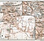 Eger (Cheb), city map. Eger and Franzensbad (Františkovy Lázně) environs, 1910