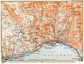 Montreux and Environs, 1897