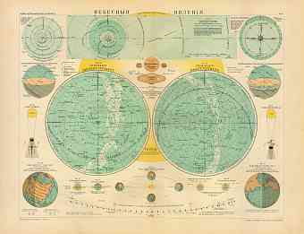 Astronomical Sky Map (in Russian), 1910