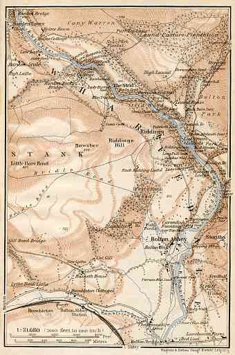 Wharfedale map, 1906