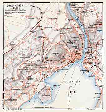 Gmunden town plan, 1911