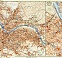 Dresden city map (with central part map inset), 1908