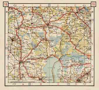Estonian Road Map, Plate 16: Põltsamaa. 1938