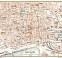 Barcelona central part map, 1899