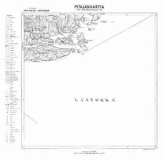 Lauvatsaari. Pitäjänkartta 413206. Parish map from 1939
