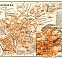 Reichenberg (Liberec), city map. Der Jeschken (Ještěd) and environs map, 1913