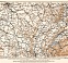 France, central part map, 1909