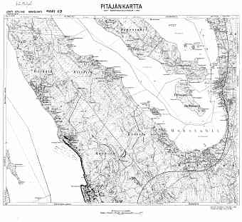 Glebytševo. Makslahti. Pitäjänkartta 402103. Parish map from 1939
