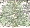 Forest of Fontainebleau (Forêt de Fontainebleau) and Town of Fontainebleau map, 1910