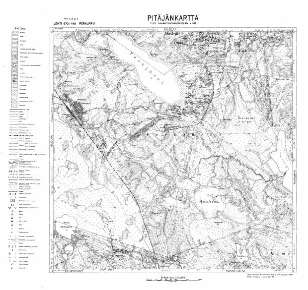Kirillovskoje. Perkjärvi. Pitäjänkartta 402303. Parish map from 1939. Use the zooming tool to explore in higher level of detail. Obtain as a quality print or high resolution image