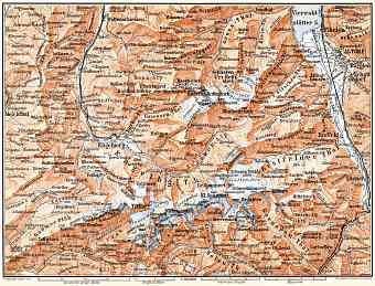 Engelberg and environs map, 1897
