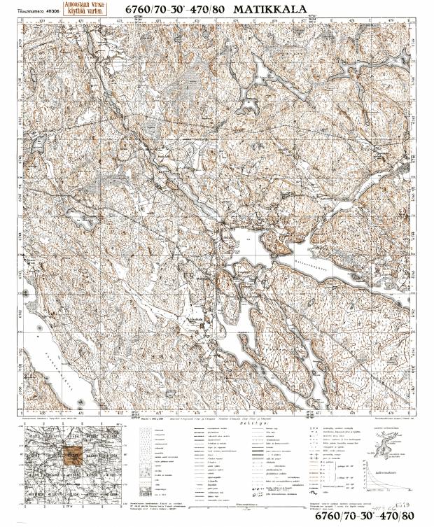 Maslovo. Matikkala. Topografikartta 411306. Topographic map from 1939. Use the zooming tool to explore in higher level of detail. Obtain as a quality print or high resolution image
