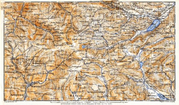 Todtnau to Steig map, 1905. Use the zooming tool to explore in higher level of detail. Obtain as a quality print or high resolution image