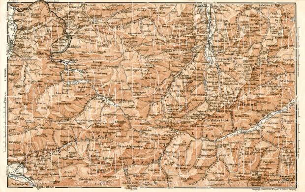 Bregenz Forest and Algäu Alps, 1906. Use the zooming tool to explore in higher level of detail. Obtain as a quality print or high resolution image