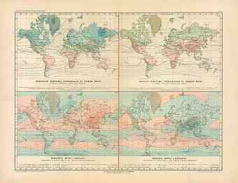 World Climate Map (in Russian), 1910 World Climate Map (in Russian), 1910