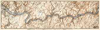 Map of the Course of the Rhine from Coblenz to Bingen, 1906