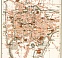 Padua (Padova) city map, 1908