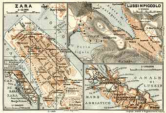 Lussinpiccolo (Maly Lošinj) and environs. Zadar (Zara) and Environs, 1929