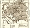 Hildesheim city map, 1887