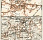 Cesis (Wenden) town plan. Environs of Cesis map, 1914