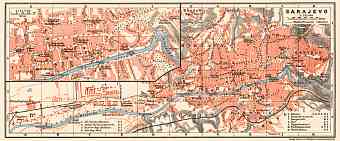 Sarajevo city map, 1913
