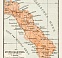 Athos Peninsula (Hagion Oros, Ἁγίου Ὄρους) map, 1914