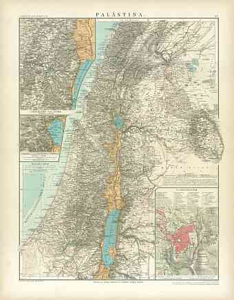 Palestine Map, 1905