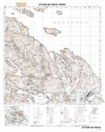 Brigadnoje. Pärnä. Topografikartta 413201. Topographic map from 1939