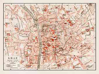 Graz city map, 1903