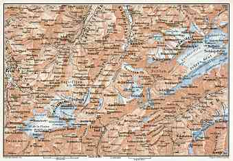 Kandersteg map, 1909
