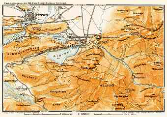 Hohenschwangau environs map, 1906