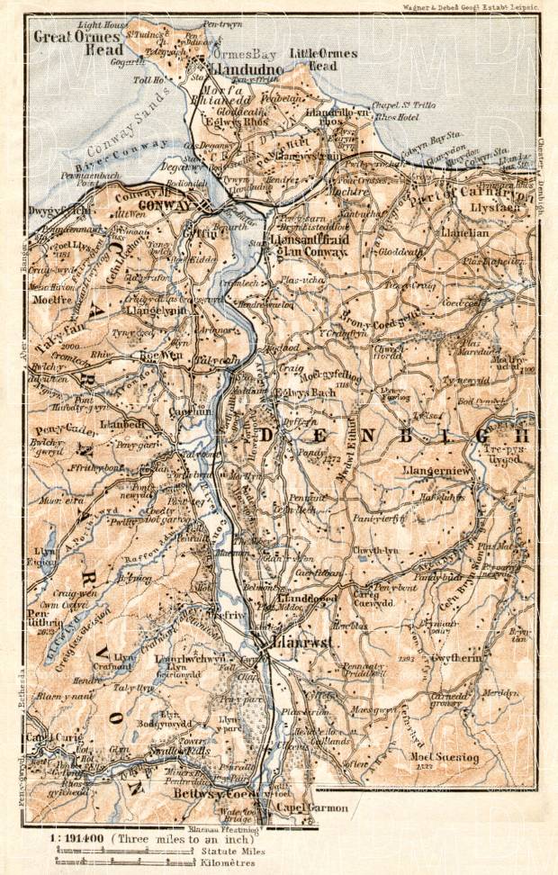 Valley of Convay map, 1906. Use the zooming tool to explore in higher level of detail. Obtain as a quality print or high resolution image