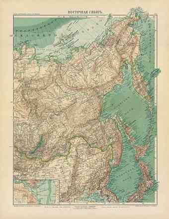 East Siberia Map, 1910