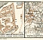 Sergiev Posad (Сергiевъ Посадъ, now Sergievo) environs map with Troitse-Sergieva Laura plan inset, 1914