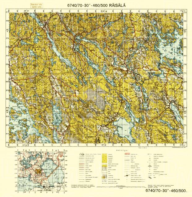 Melnikovo. Räisälä. Topografikartta 4113. Topographic map from 1940. Use the zooming tool to explore in higher level of detail. Obtain as a quality print or high resolution image