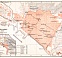 Thessaloniki (Θεσσαλονίκη, Selanik) city map, 1905. Environs of Thessaloniki