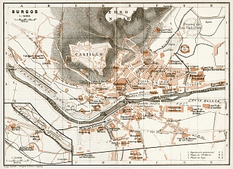 Burgos city map, 1913