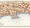 Italian Genoese/Levantian Riviera (Riviére) from Genua to Sestri Levante map, 1929