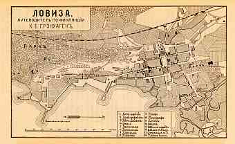 Loviisa (Lovisa) town plan, 1913