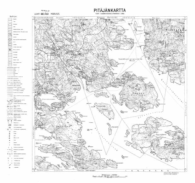 Havus, Isle of. Haavus. Pitäjänkartta 414210. Parish map from 1932. Use the zooming tool to explore in higher level of detail. Obtain as a quality print or high resolution image